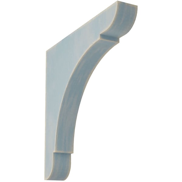 Ekena Millwork 1 3/4"W x 12"D x 12"H Extra Large Olympic Wood Vintage Decor Bracket, Driftwood Blue BKTWD01X12X12OLBU - main